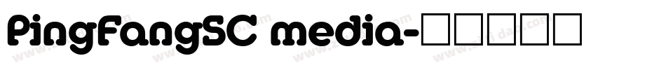 PingFangSC media字体转换